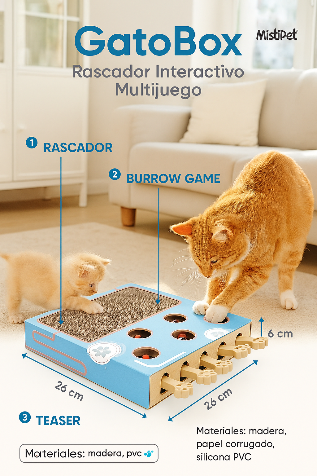 GatoBox – Rascador Interactivo Multijuego