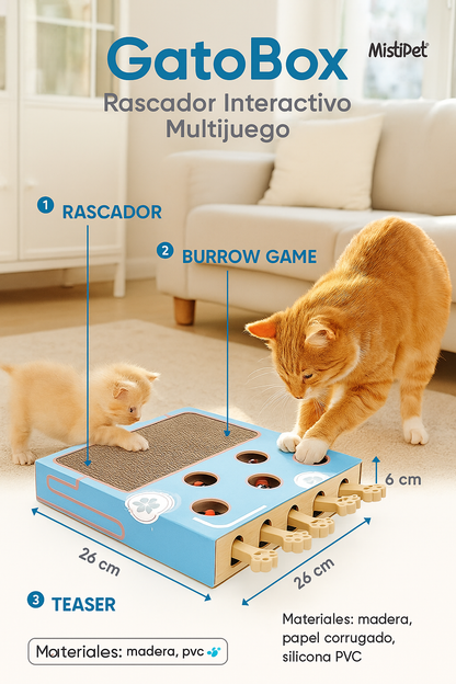 GatoBox – Rascador Interactivo Multijuego