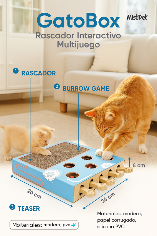 GatoBox – Rascador Interactivo Multijuego