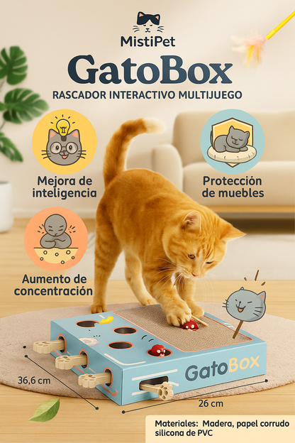 GatoBox – Rascador Interactivo Multijuego
