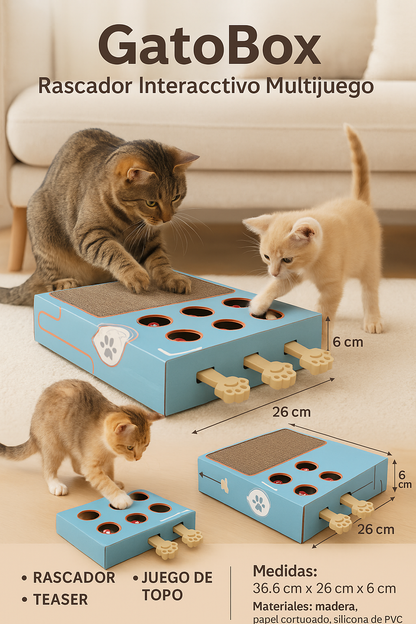 GatoBox – Rascador Interactivo Multijuego