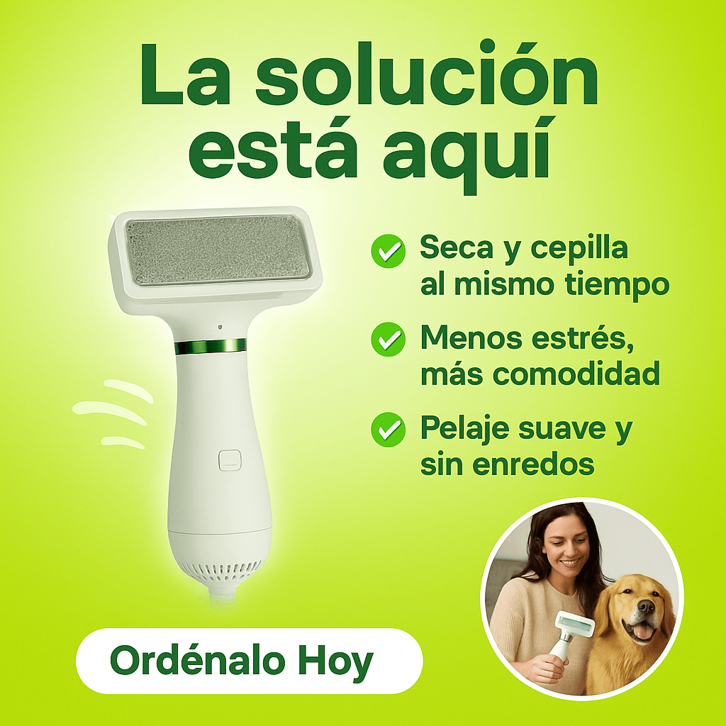 PetDry – Cepillo Secador 2 en 1